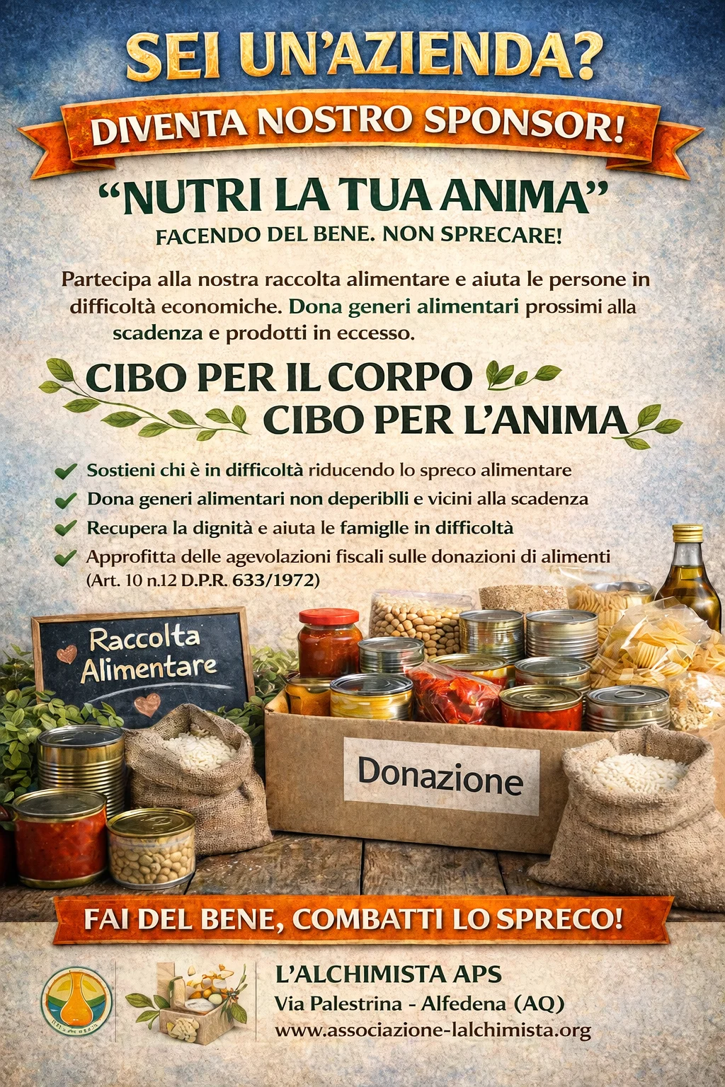 Cibo per il corpo, cibo per l’anima