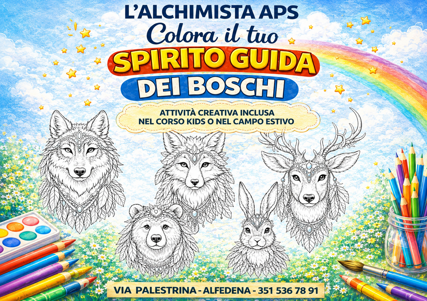 Colora il tuo Spirito Guida dei Boschi