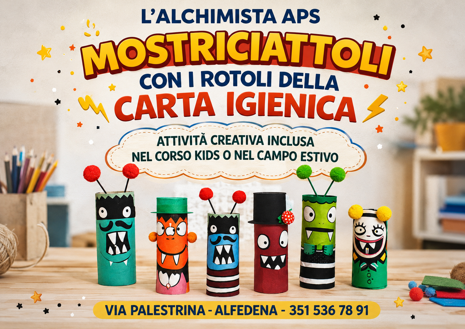 Mostriciattoli con i Rotoli di Carta Igienica