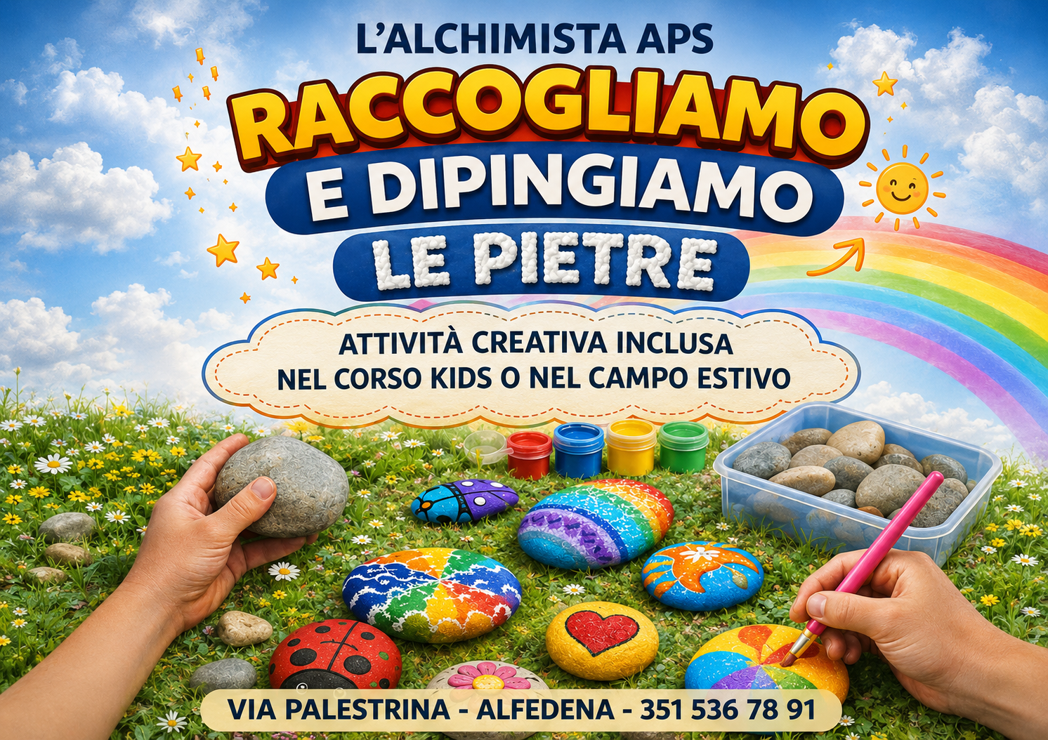 Raccogliamo e Dipingiamo le Pietre