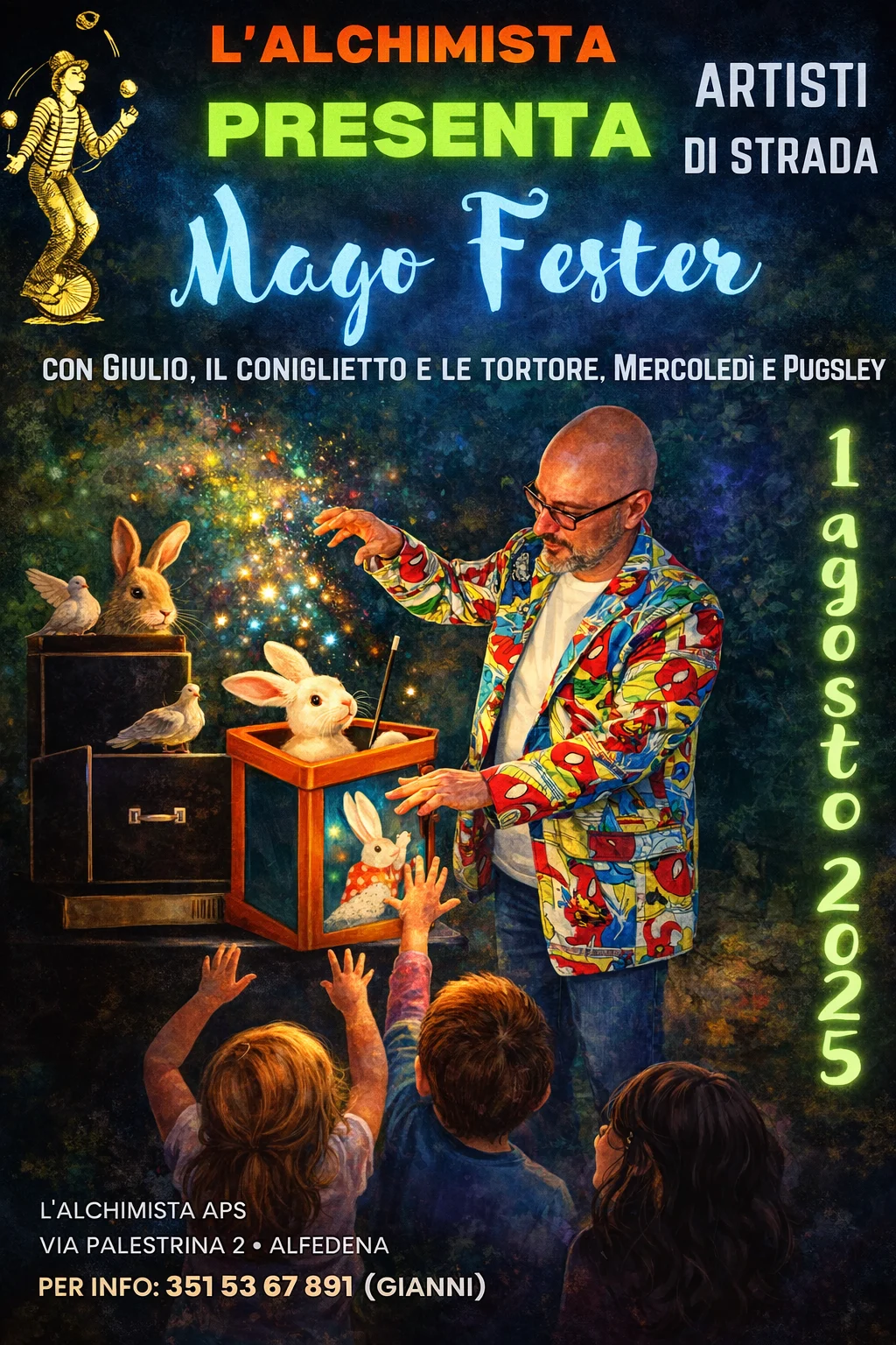 Magia, risate e stupore con il mago Fester
