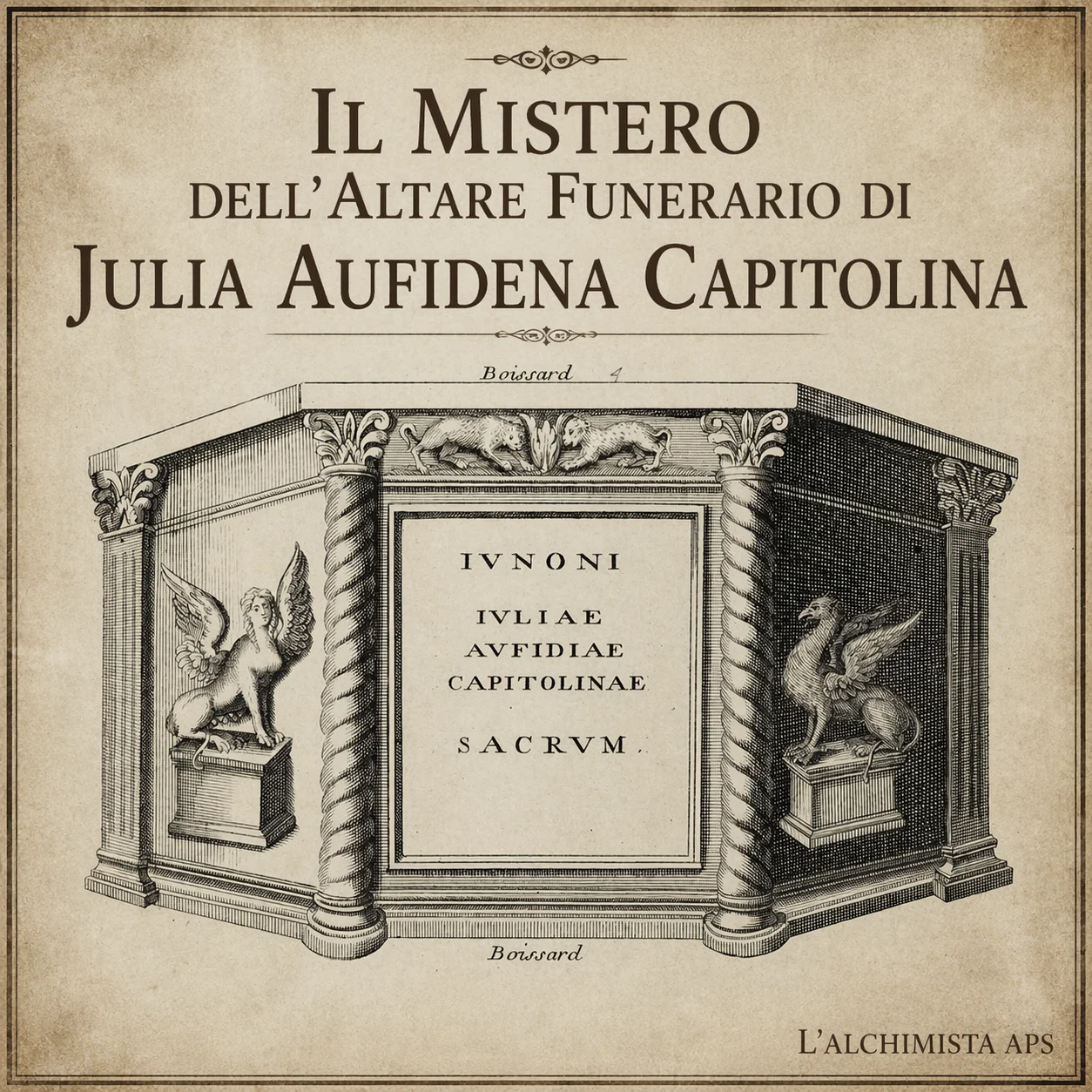 Il mistero dell’altare funerario di Julia Aufidena Capitolina