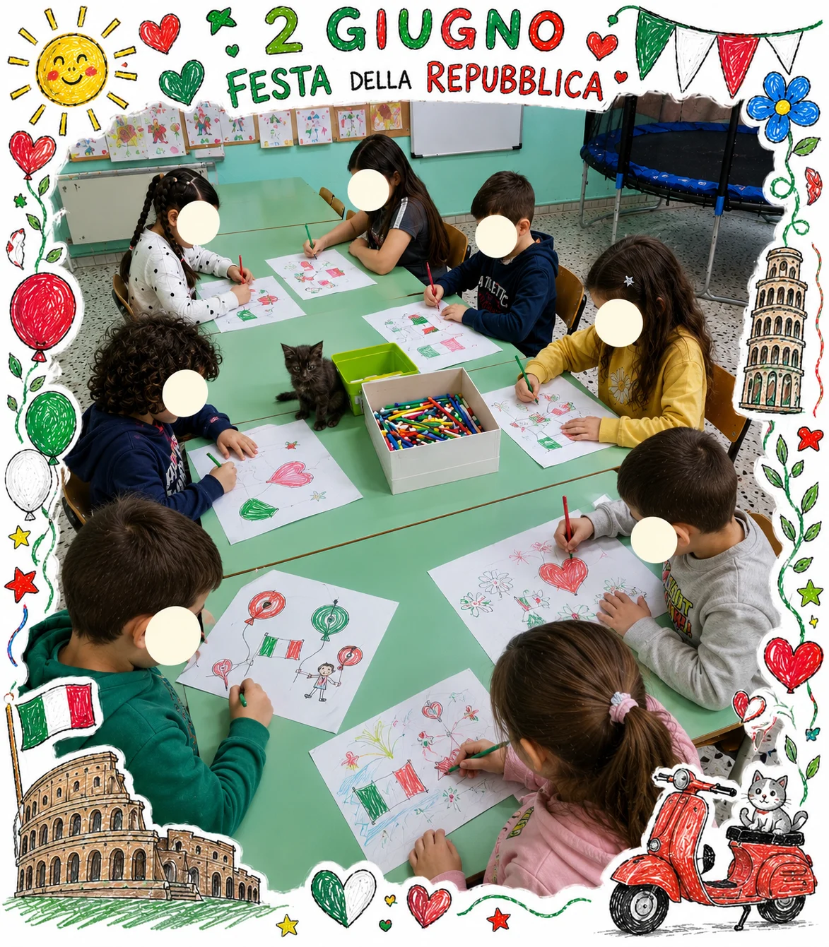 Dal borgo ai colori: bambini in laboratorio per celebrare la Festa della Repubblica