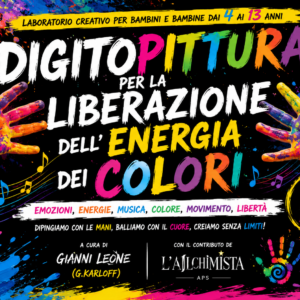 Digitopittura per la liberazione dell'energia dei colori