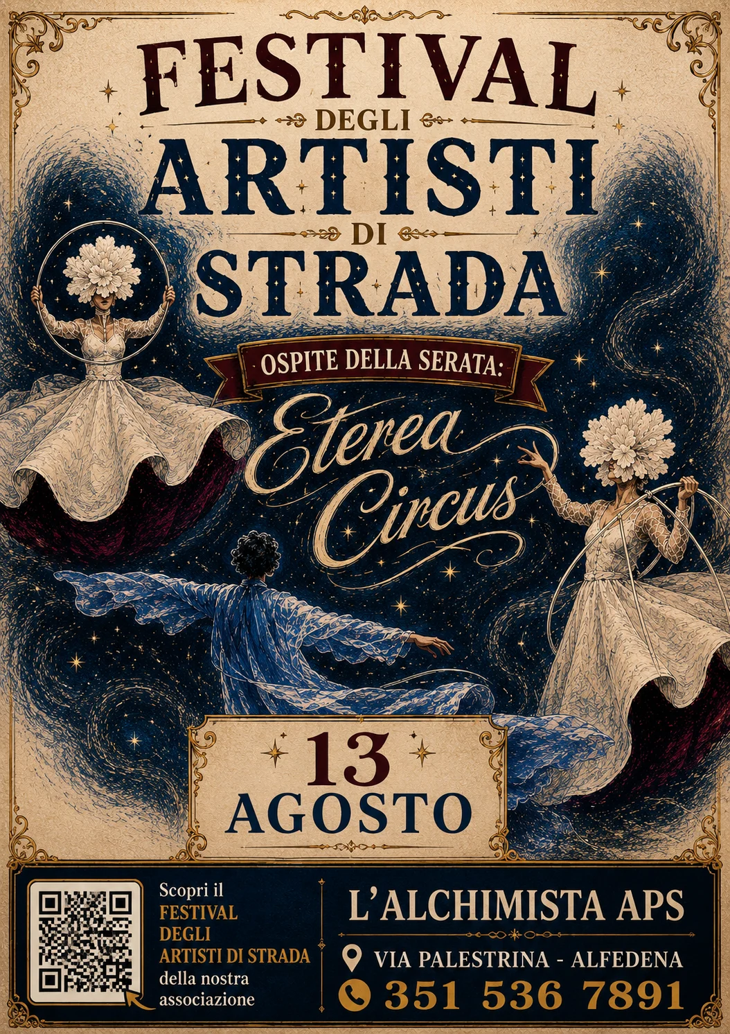 Eterea Circus: eleganza e spettacolo nel giardino de L’Alchimista