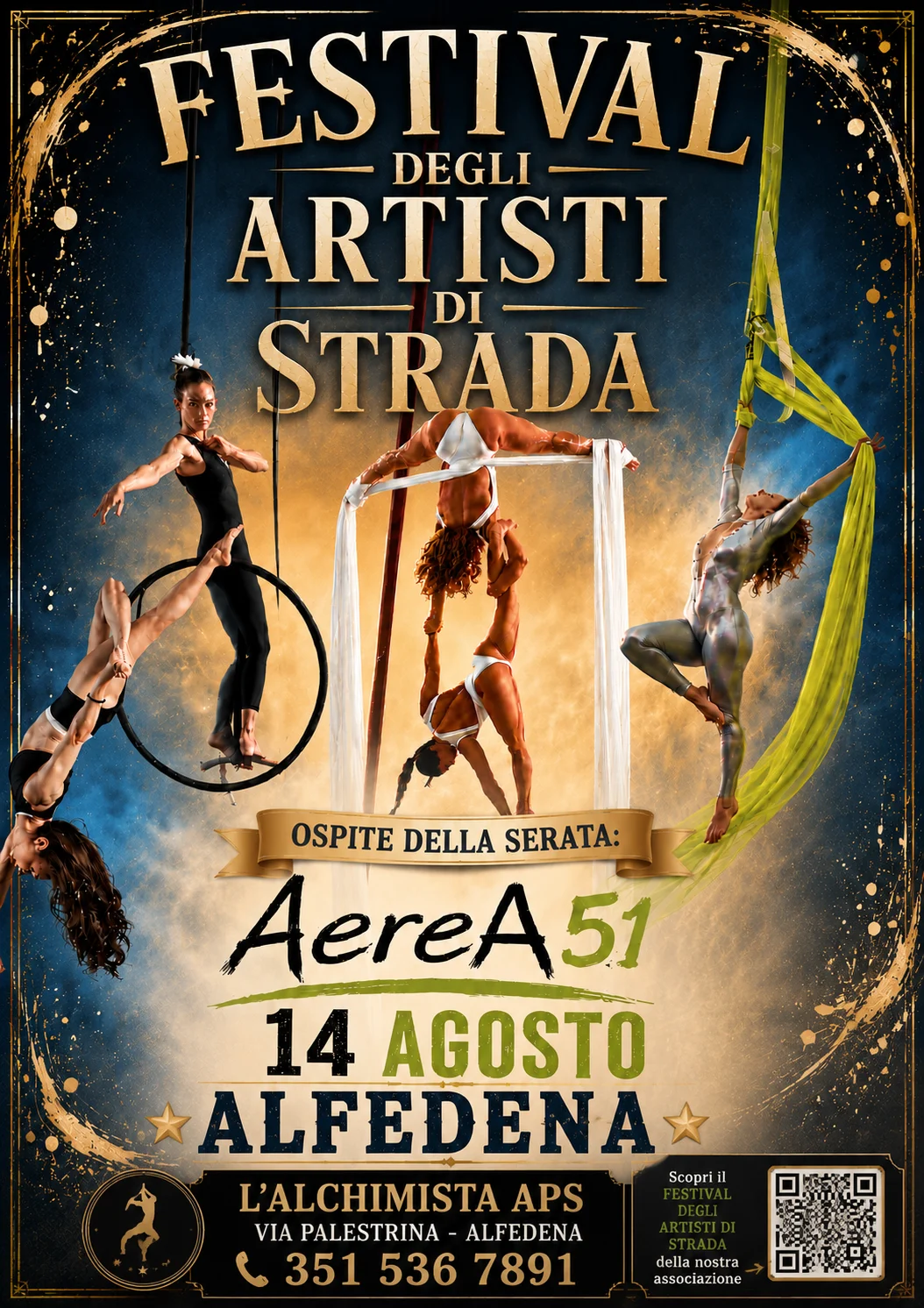 Aerea51: acrobatica, formazione e spettacolo nel giardino de L’Alchimista