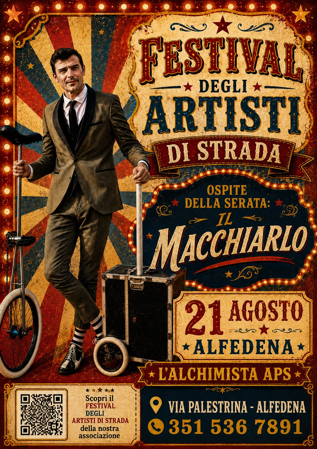 Il Macchiarlo: giocoleria, equilibrio e poesia circense al Festival degli Artisti di Strada