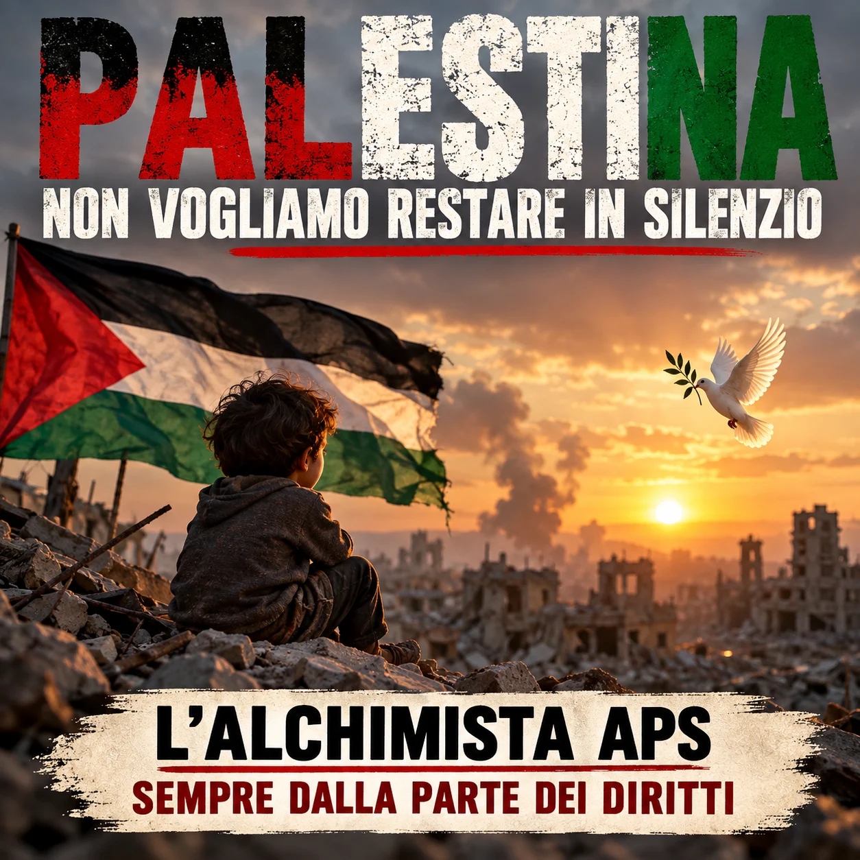 Palestina, non vogliamo restare in silenzio